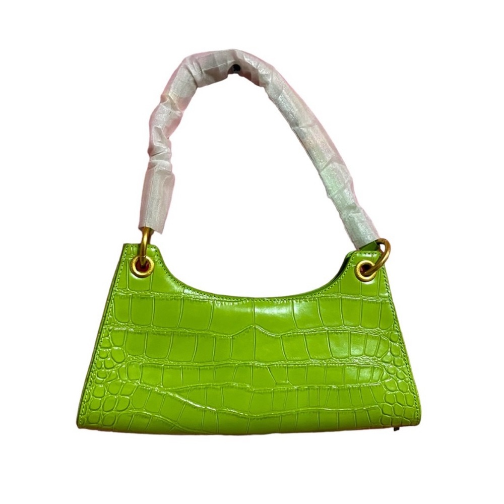Apede Mod croc 🐊 leather crescent 🌙 purse